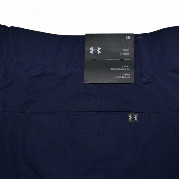 Under Armour Iso-Chill Golf Shorts Men's Size 38 Navy Blue NWT - Picture 8 of 16
